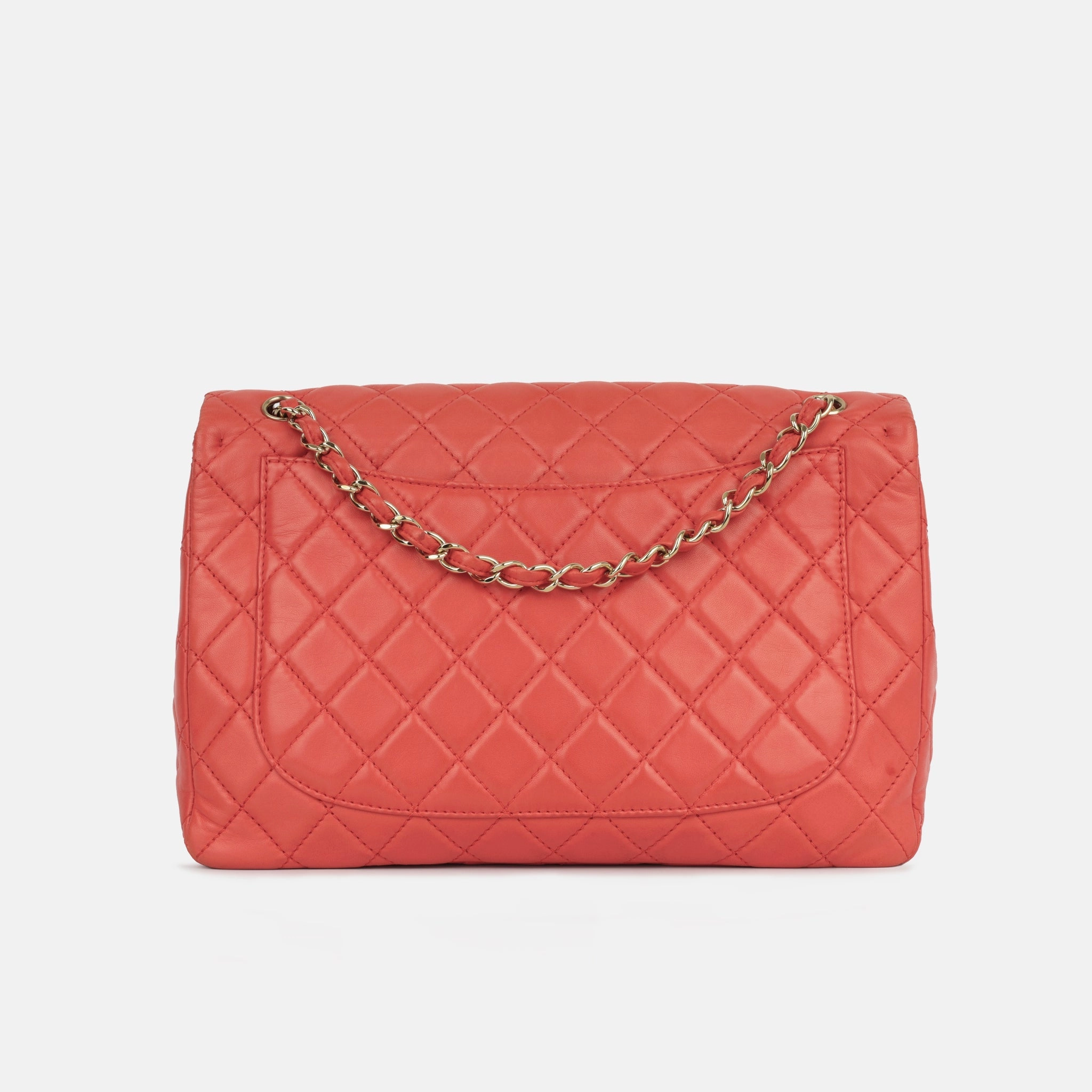 Chanel XL Maxi Flap - Coral