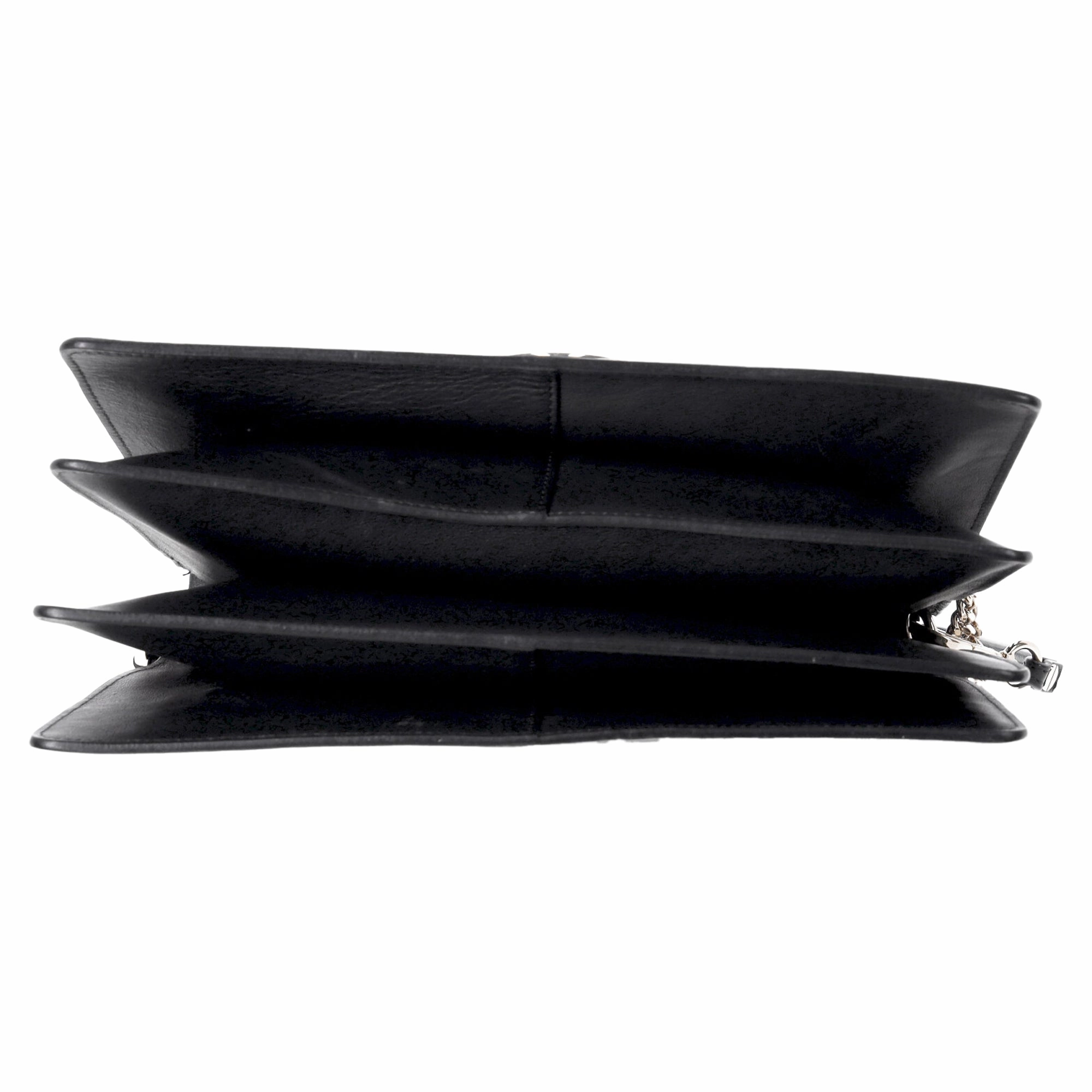 Chlo Medium Faye Shoulder Bag in Black Leather and Suede