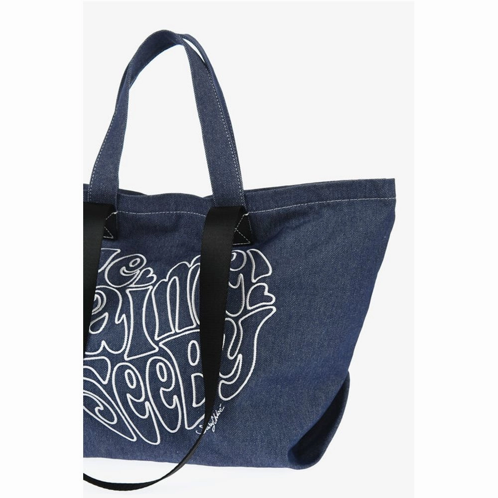Chlo SEE BY Tote Bag with Embossed Women's Embroidery