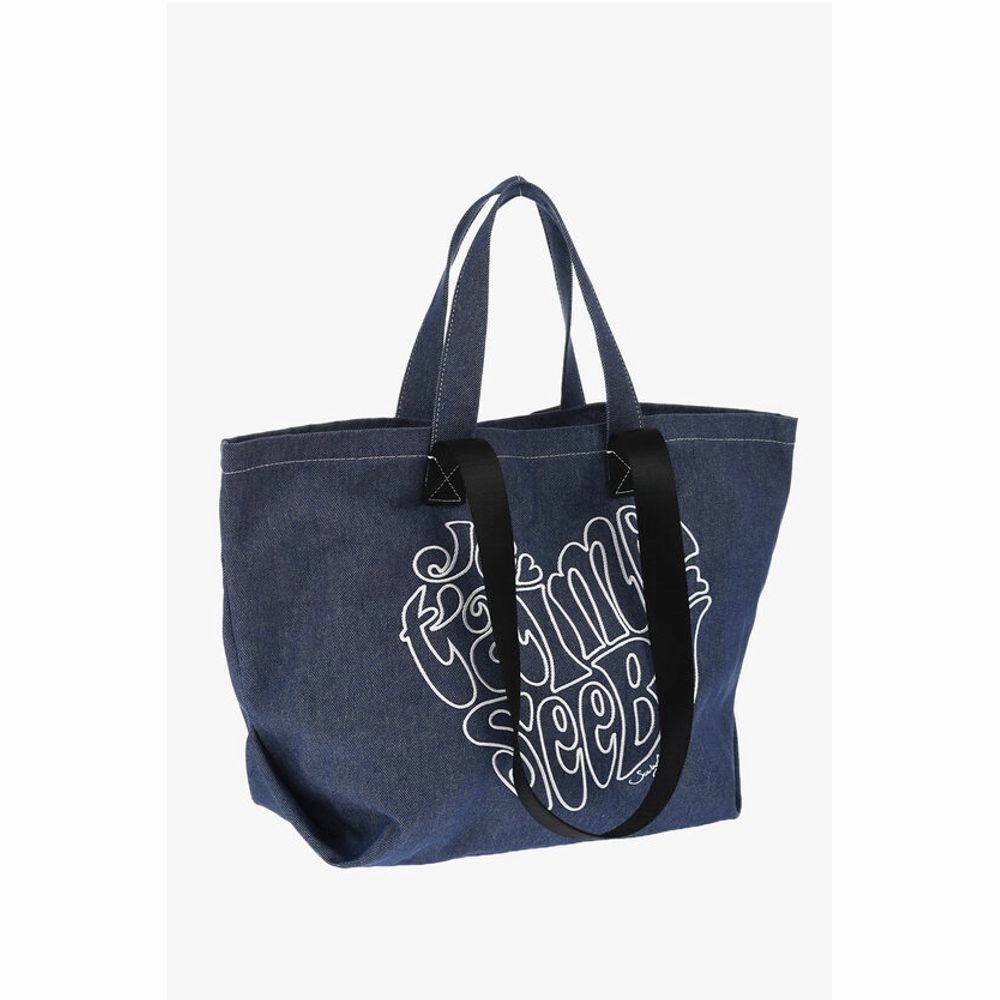 Chlo SEE BY Tote Bag with Embossed Women's Embroidery