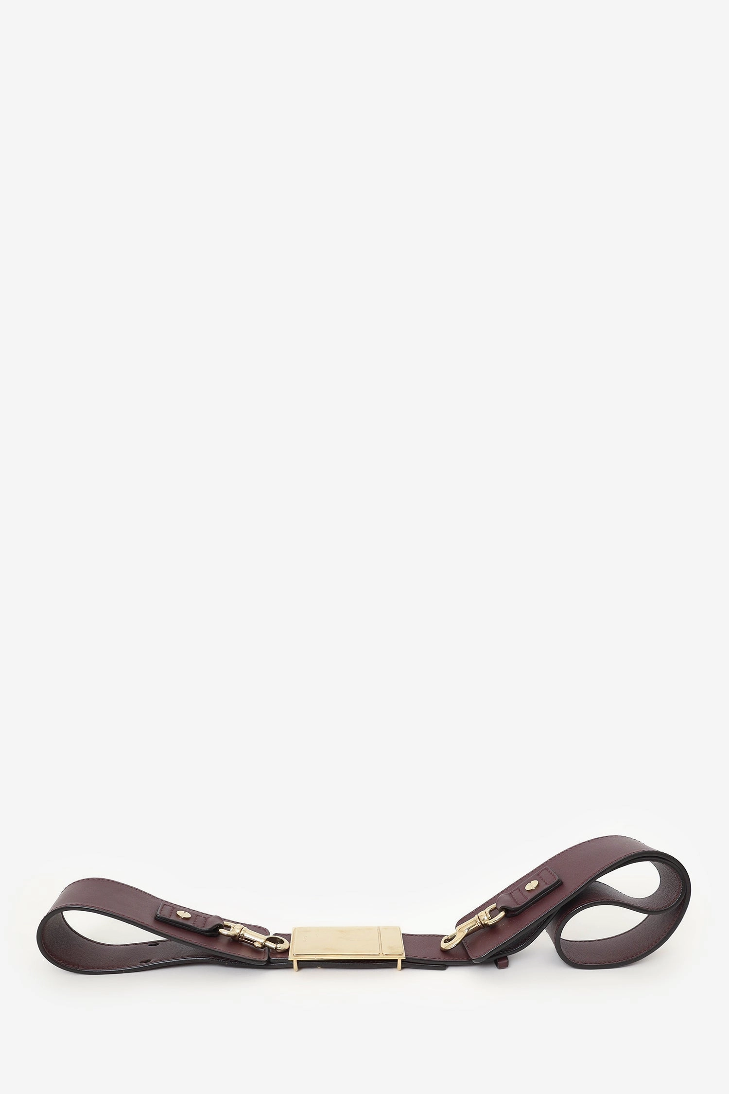 Chloe Burgundy/Python Effect Leather Baylee Tote with Strap