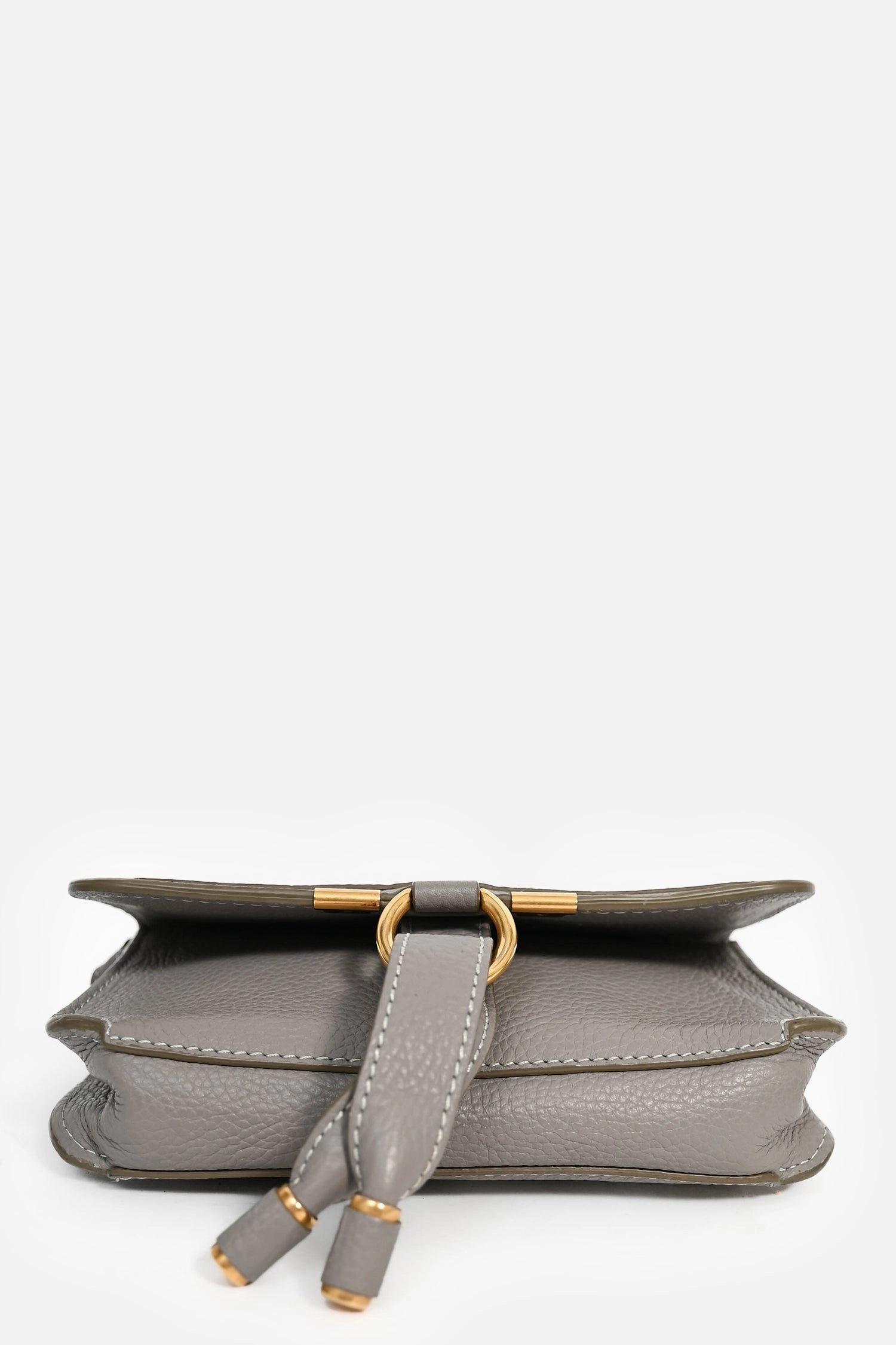 Chloe Grey Leather Mini Marcie Belt Bag