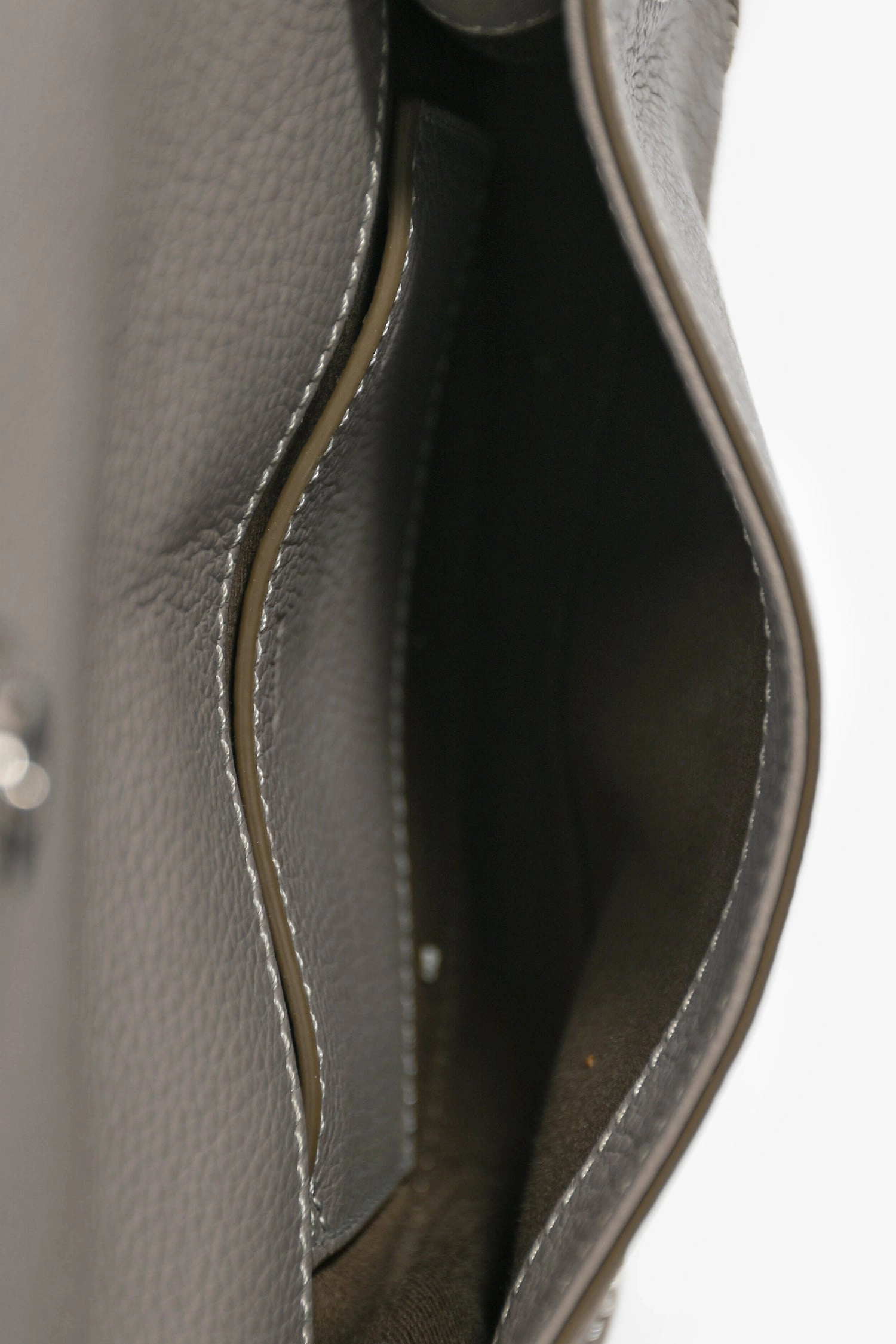 Chloe Grey Leather Mini Marcie Belt Bag