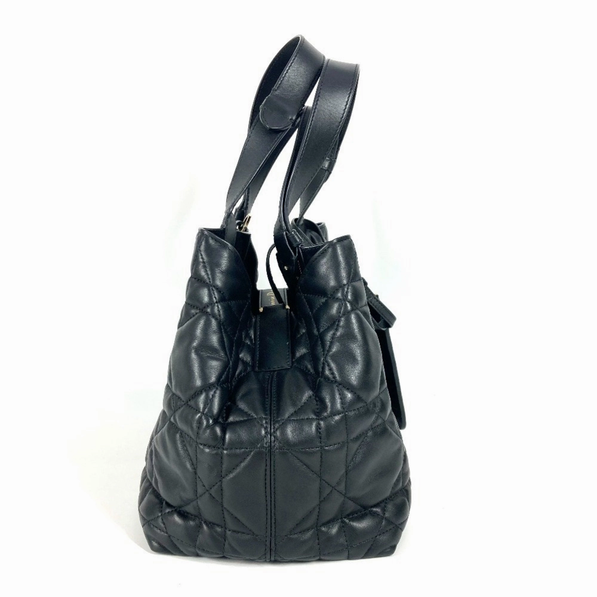 Christian Dior Leather Handbag Pouch Shoulder Bag Tote Bag (Pre-Owned)