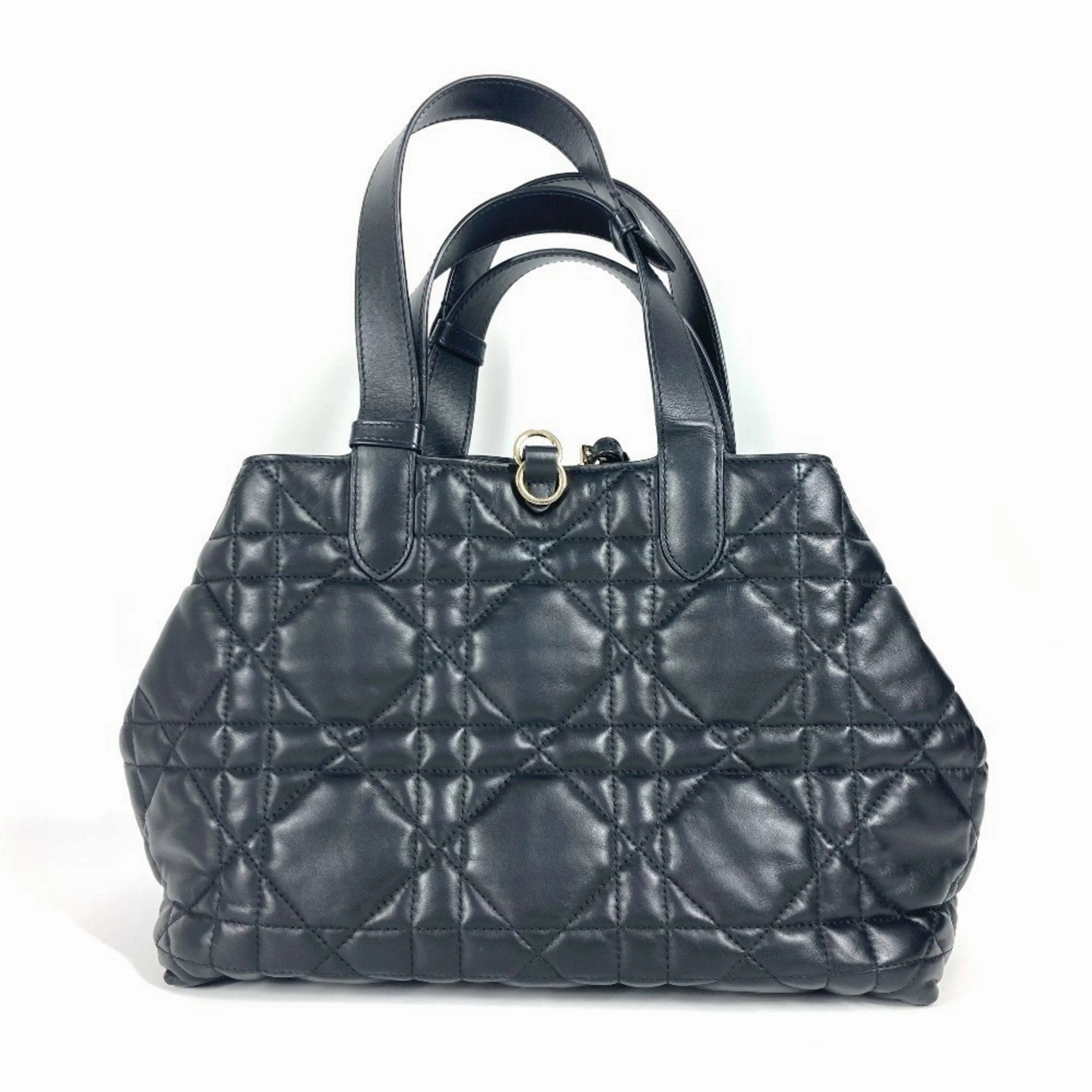 Christian Dior Leather Handbag Pouch Shoulder Bag Tote Bag (Pre-Owned)