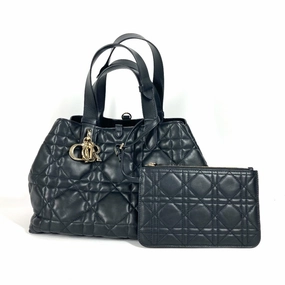 Christian Dior Leather Handbag Pouch Shoulder Bag Tote Bag (Pre-Owned)