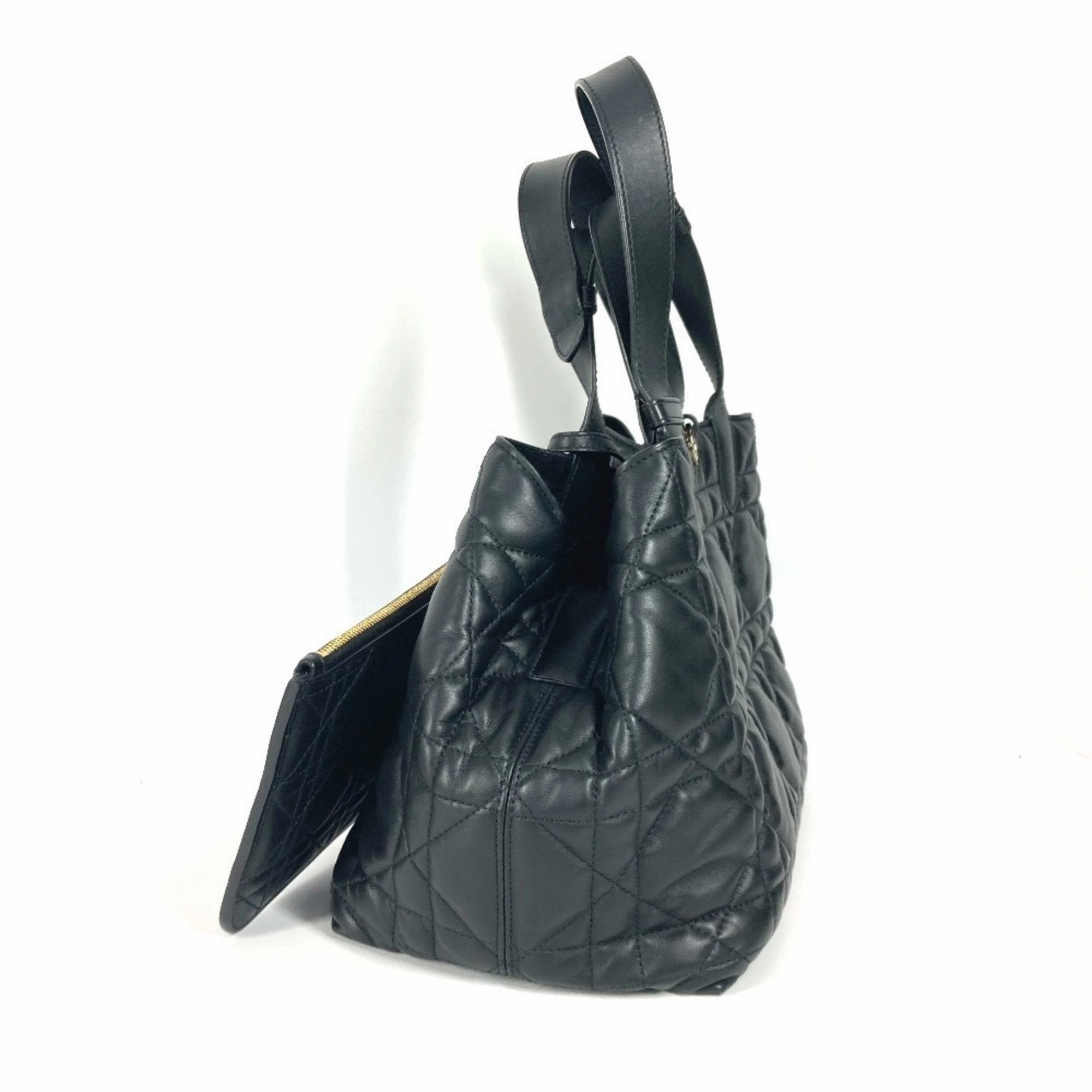 Christian Dior Leather Handbag Pouch Shoulder Bag Tote Bag (Pre-Owned)