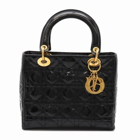 Christian Dior Leather Handbag Tote Bag (Pre-Owned)