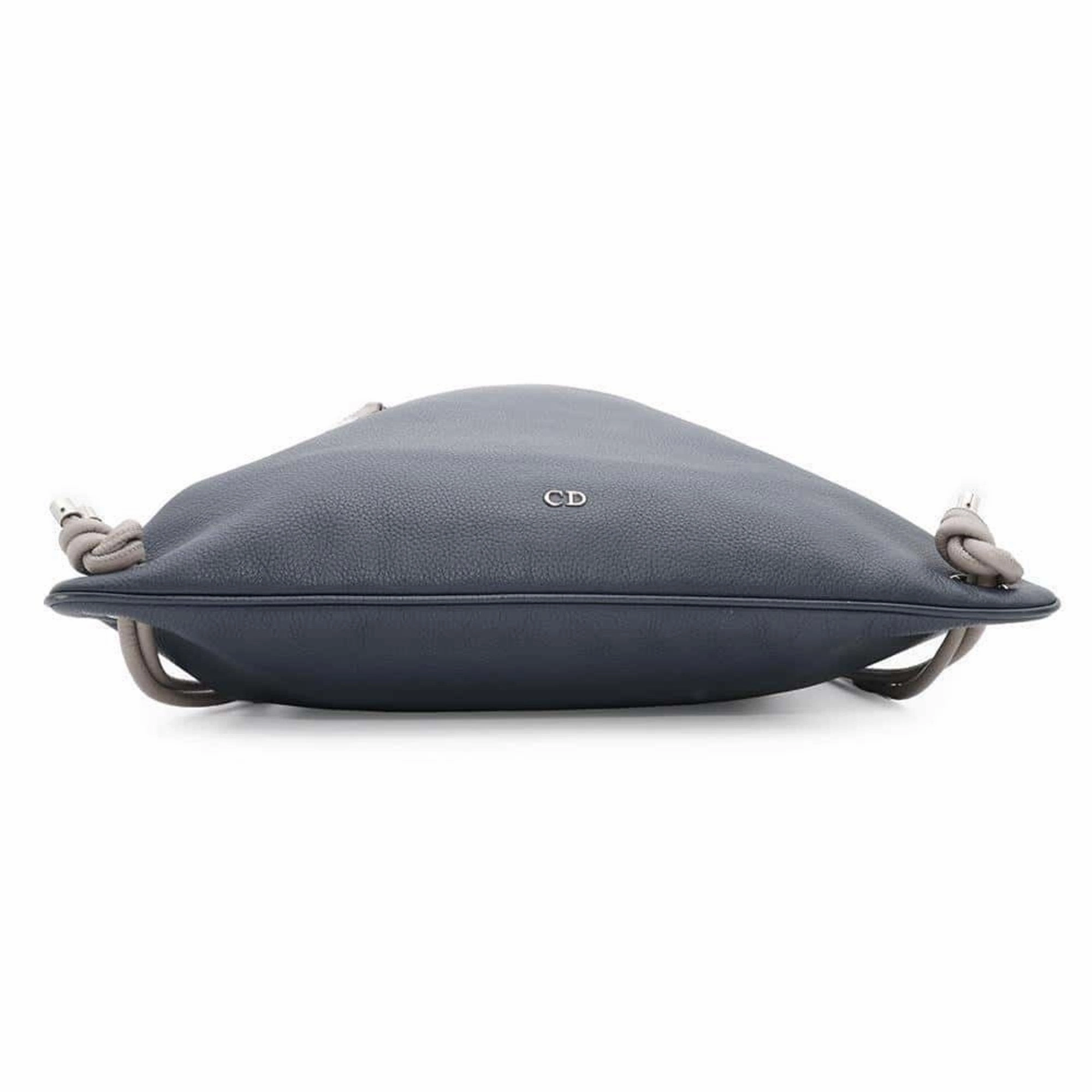 Christian Dior Navy Color Leather Backpack (Pre-Owned)