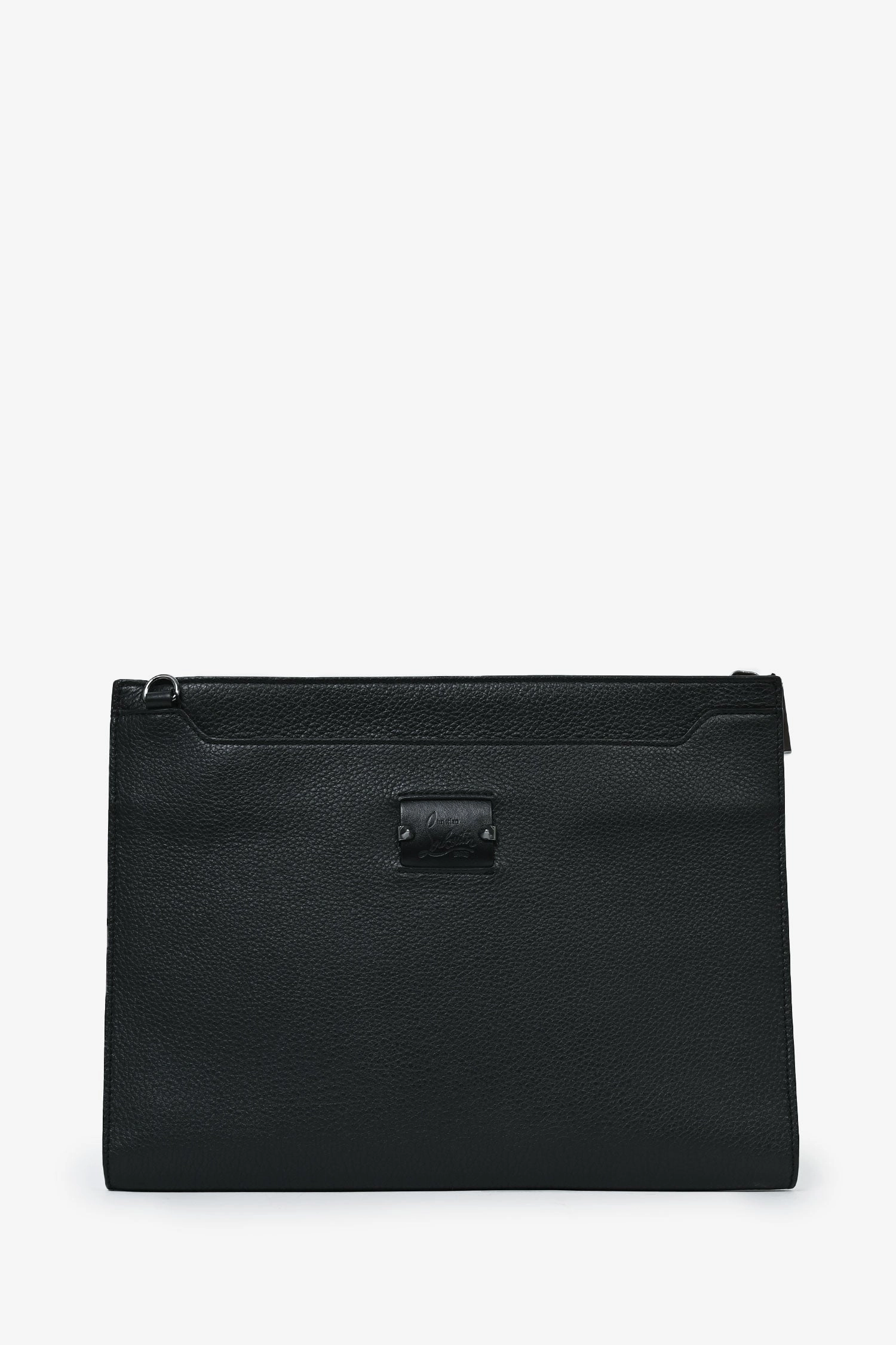 Christian Louboutin Black Leather Crossbody Mens