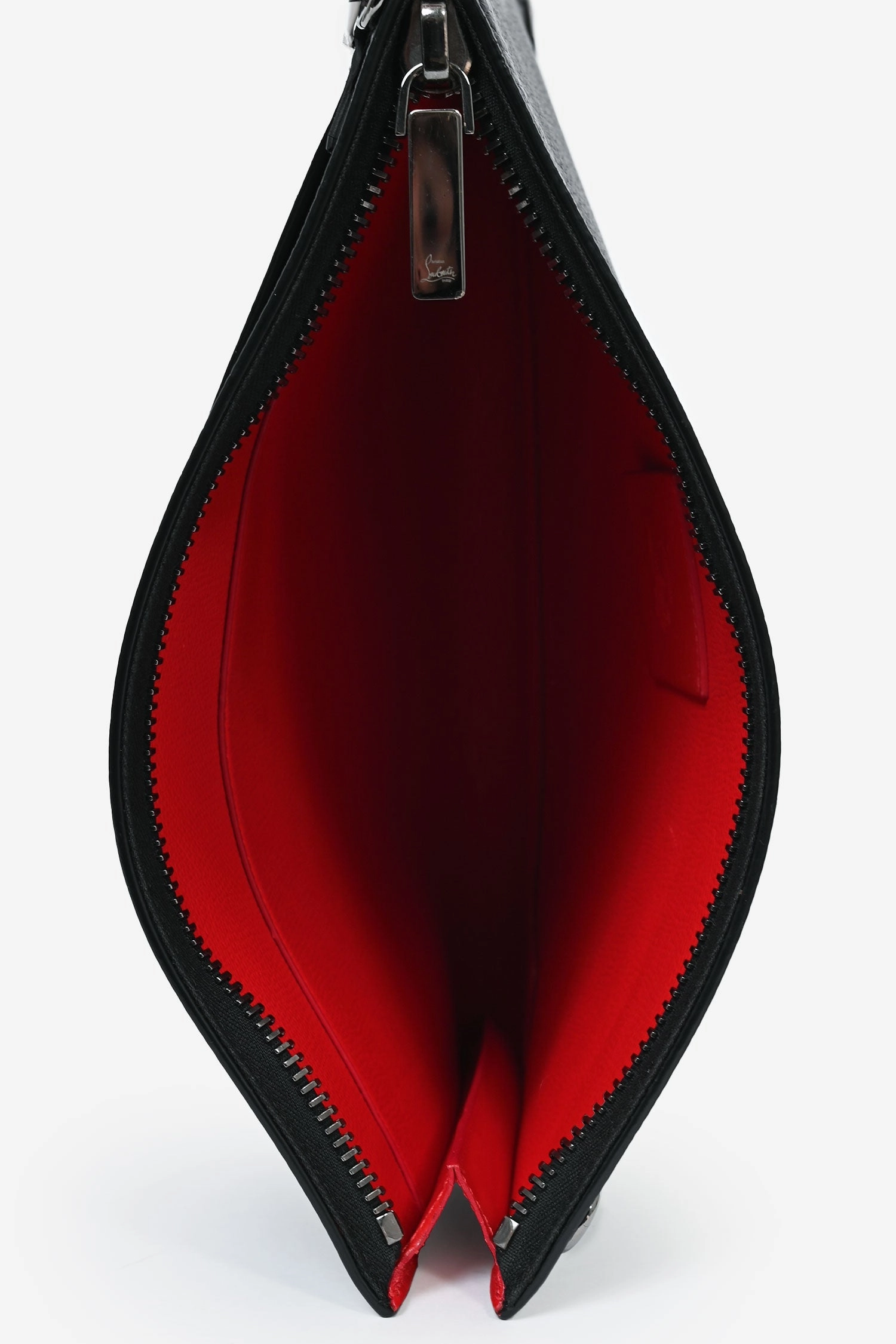Christian Louboutin Black Leather Crossbody Mens