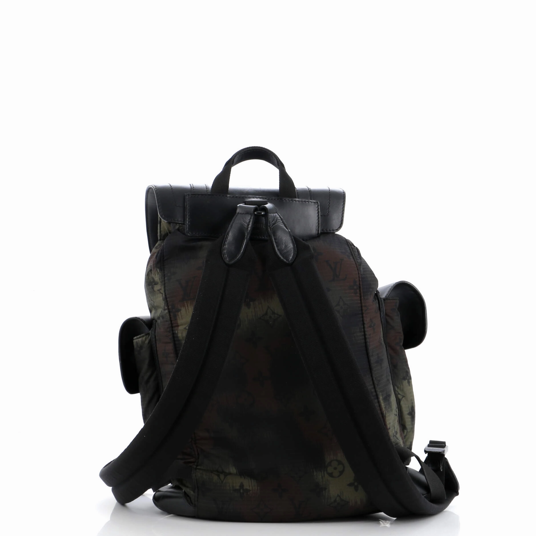 Christopher Backpack Limited Edition Camouflage Monogram Nylon with Leather PM