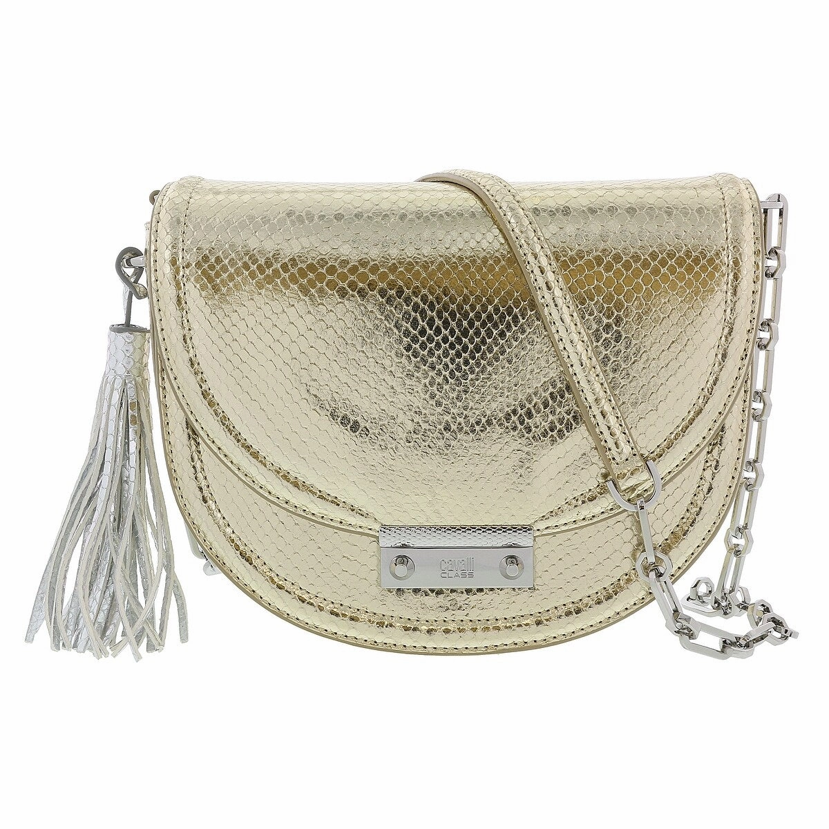 Class Roberto Cavalli Linda 002 Light Gold Medium Shoulder Bag for womens