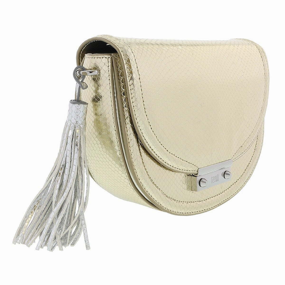 Class Roberto Cavalli Linda 002 Light Gold Medium Shoulder Bag for womens