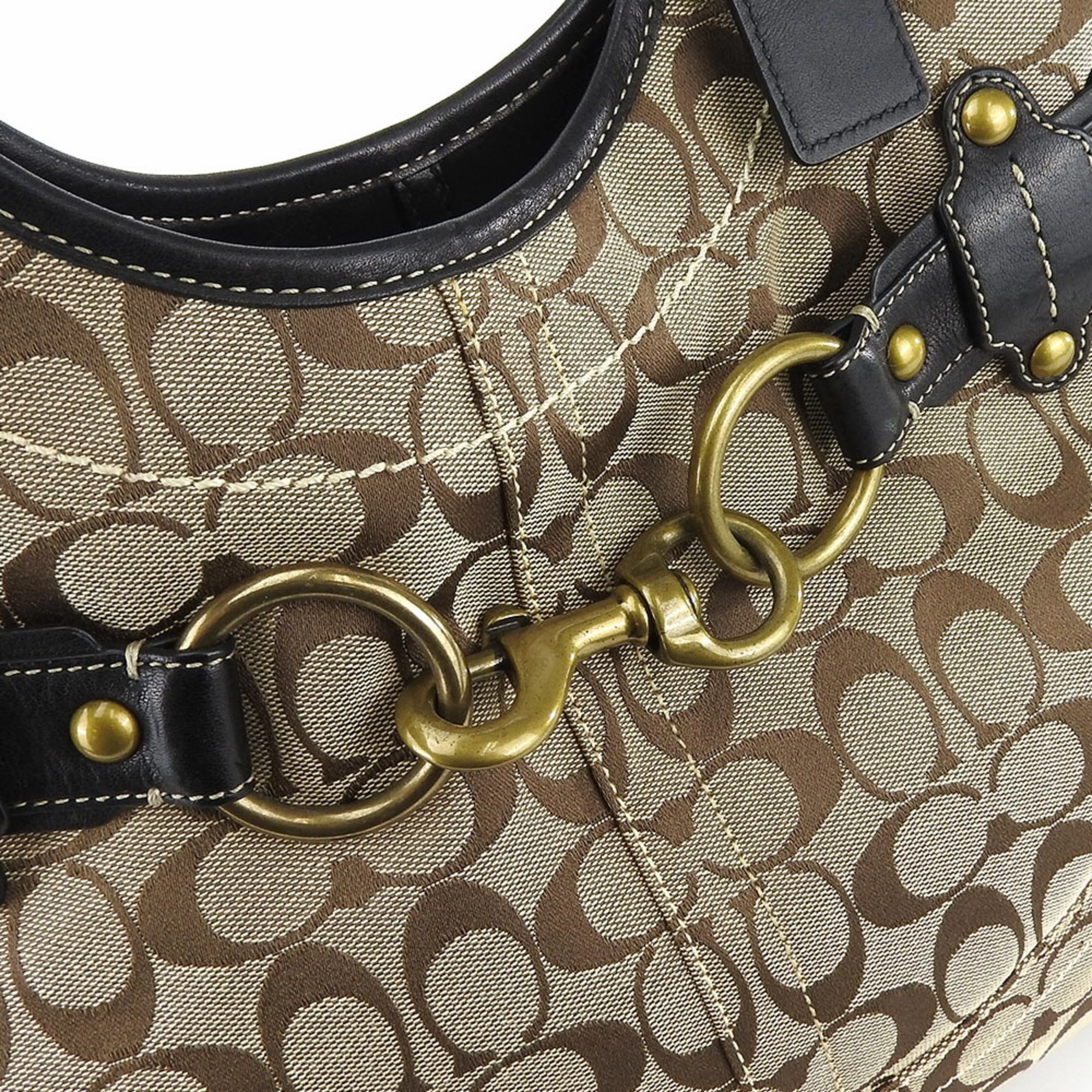 Coach   Leather Canvas Tote Bag (Pre-Owned)