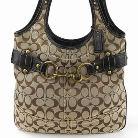 Coach   Leather Canvas Tote Bag (Pre-Owned)