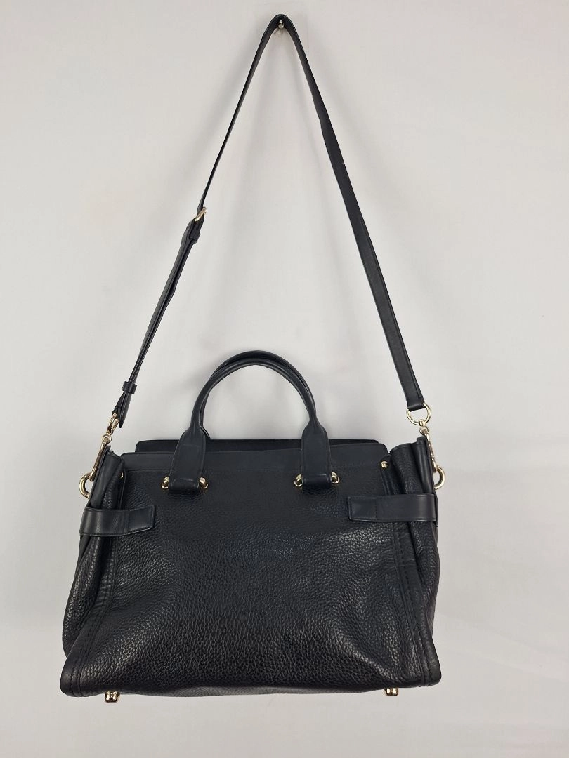 Coach Black Swagger Pebble Leather Bag
