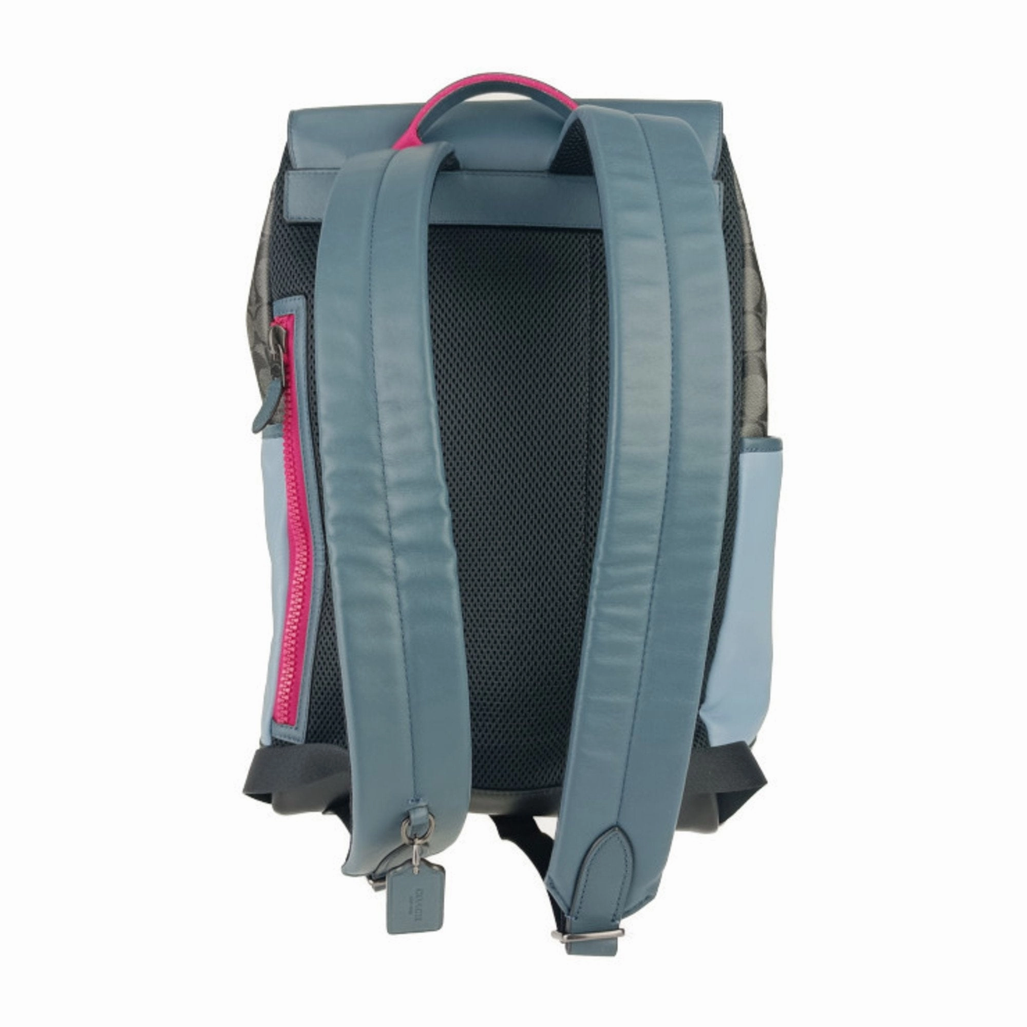 Coach blue  Pvc Leather Backpack (Pre-Owned)