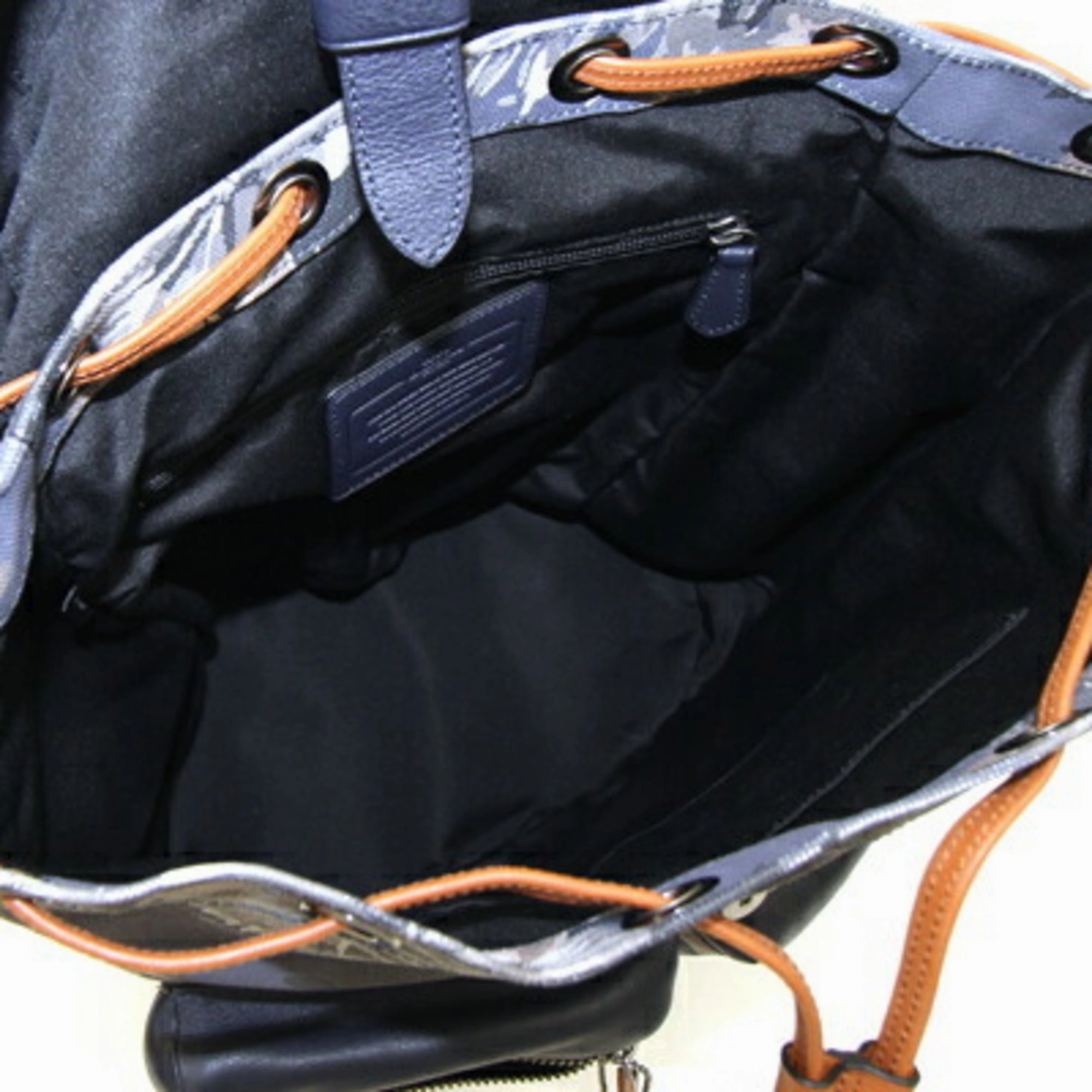 Coach Coated Canvas Leather Backpack (Pre-Owned)