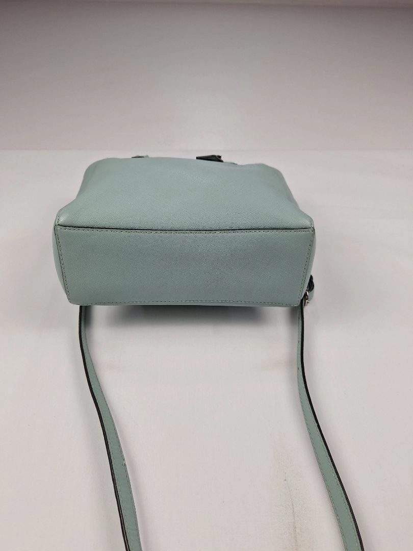 Coach  Cornflower Blue Saffiano Leather Mini Madison North South Tote Bag
