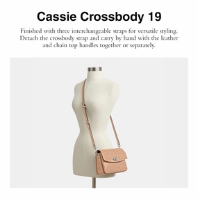 Coach Embossed Croc Cassie Crossbody Bag Buff