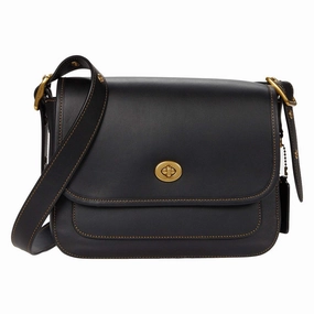 Coach Glovetanned Leather Rambler Crossbody Bag Black