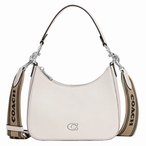 Coach Hobo Crossbody in Chalk Cross Grain Leather