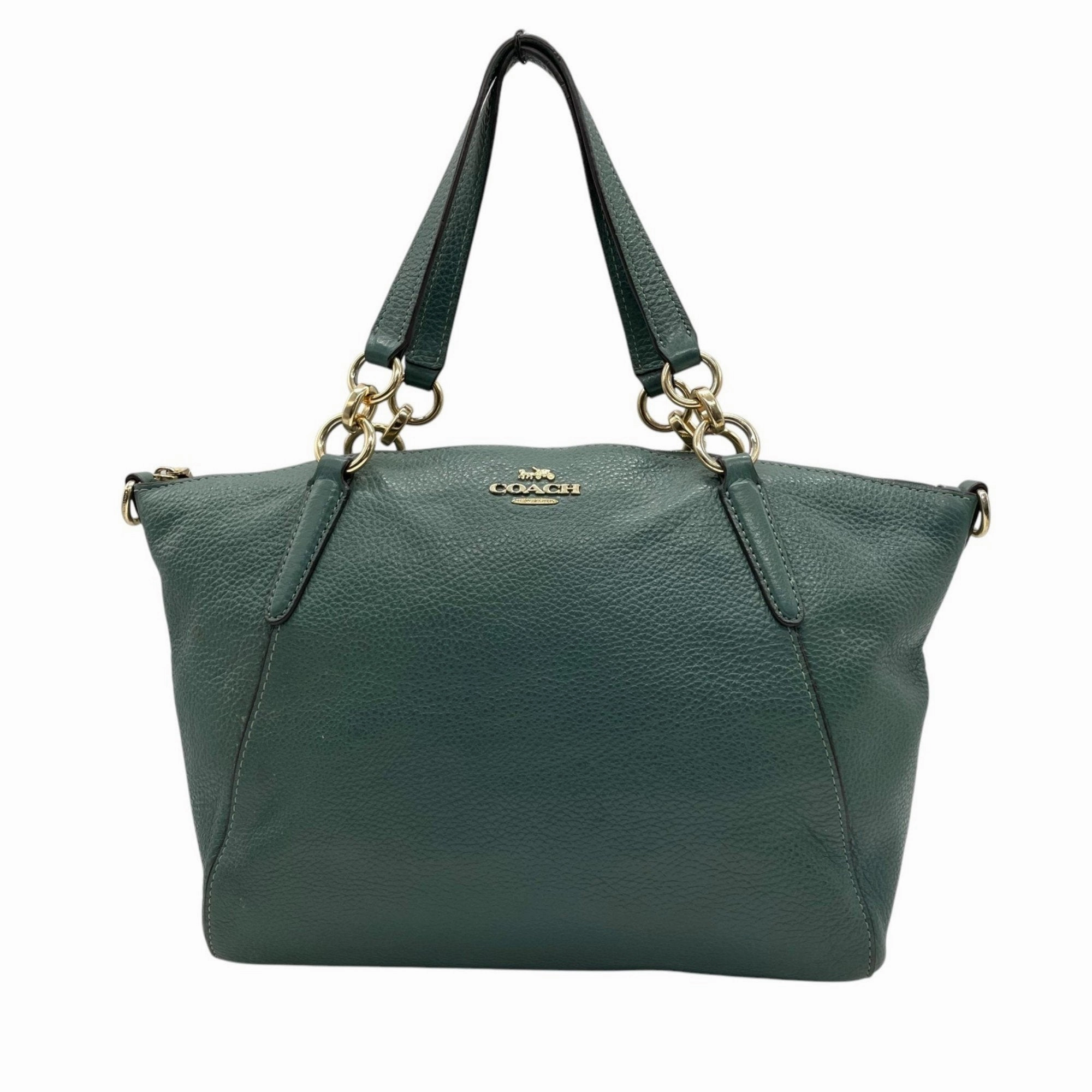 Coach Leather Handbag Tote Bag (Pre-Owned)