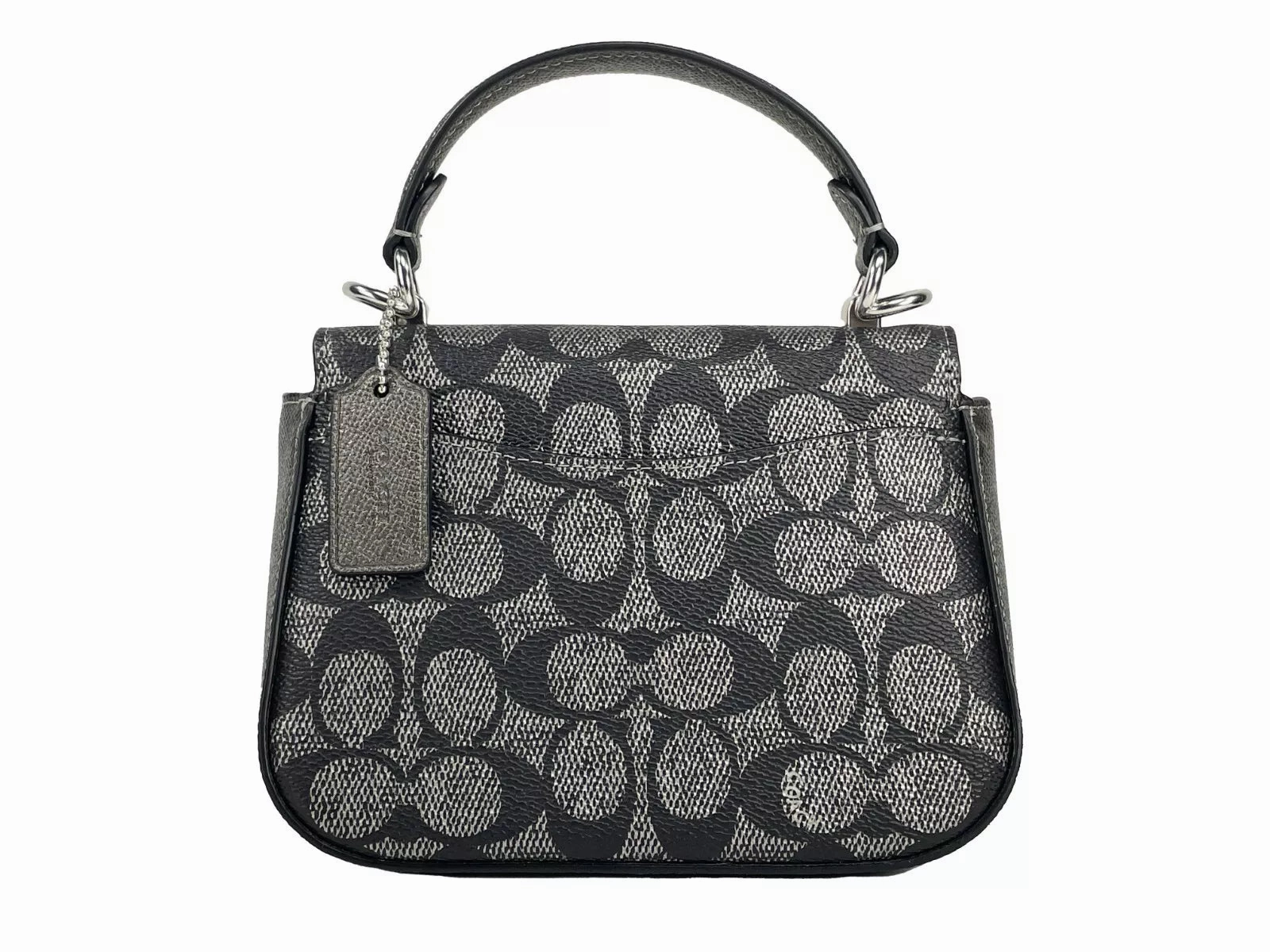 COACH Lysa Top Handle Bag Crossbody Gun Metal