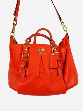 Coach Madison Juliette Coral Gold Hard Wear Bag