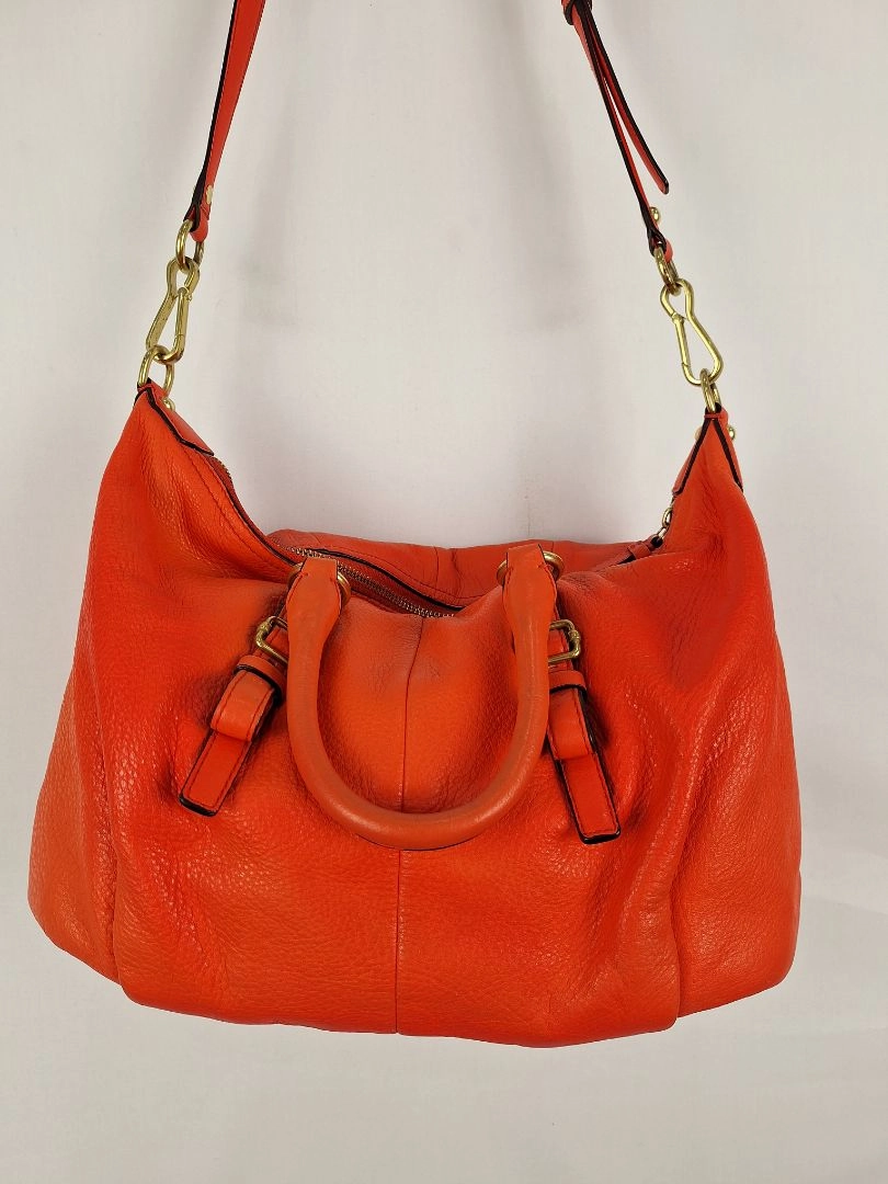 Coach Madison Juliette Coral Gold Hard Wear Bag