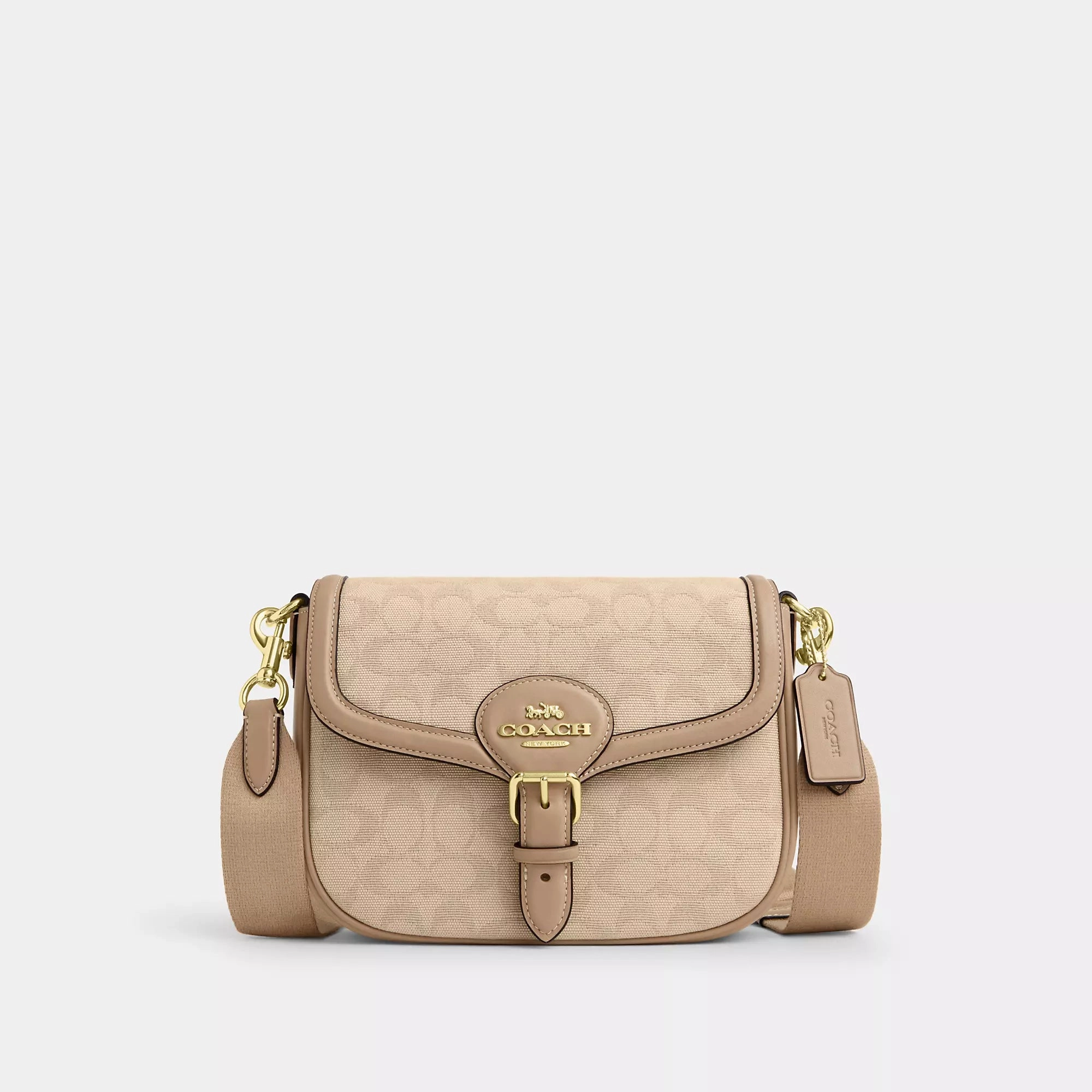 Coach Outlet Amelia Saddle Bag With Signature Canvas