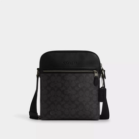 Coach Outlet Houston Flight Bag In Signature Canvas