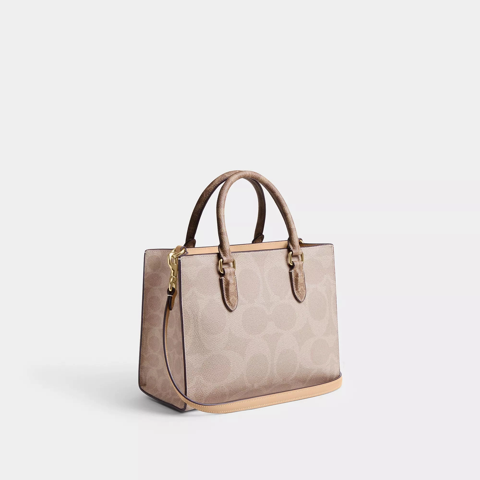 Coach Outlet Maggie Small Tote Bag In Blocked Signature Canvas