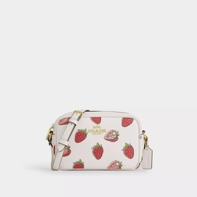 Coach Outlet Mini Jamie Camera Bag With Strawberry Print