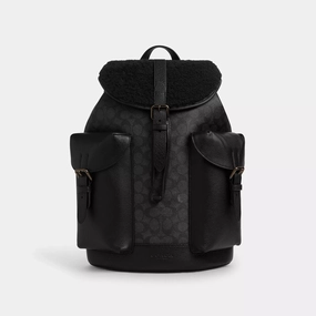 Coach Outlet Warner Backpack In Signature Canvas