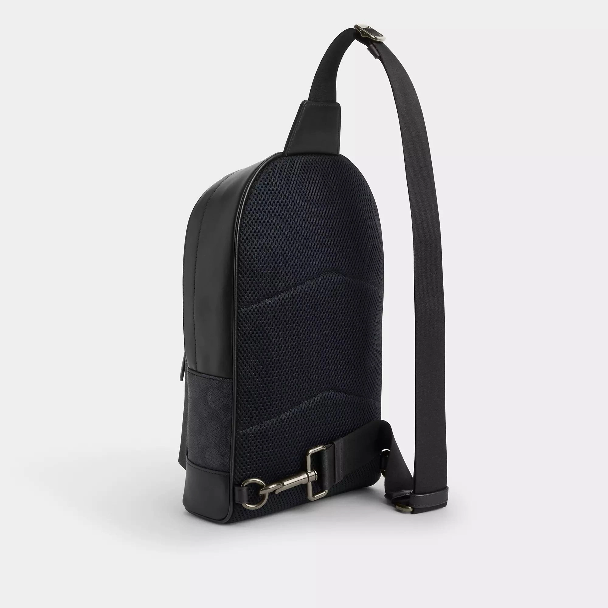 Coach Outlet West Pack In Signature Canvas With Varsity Stripe