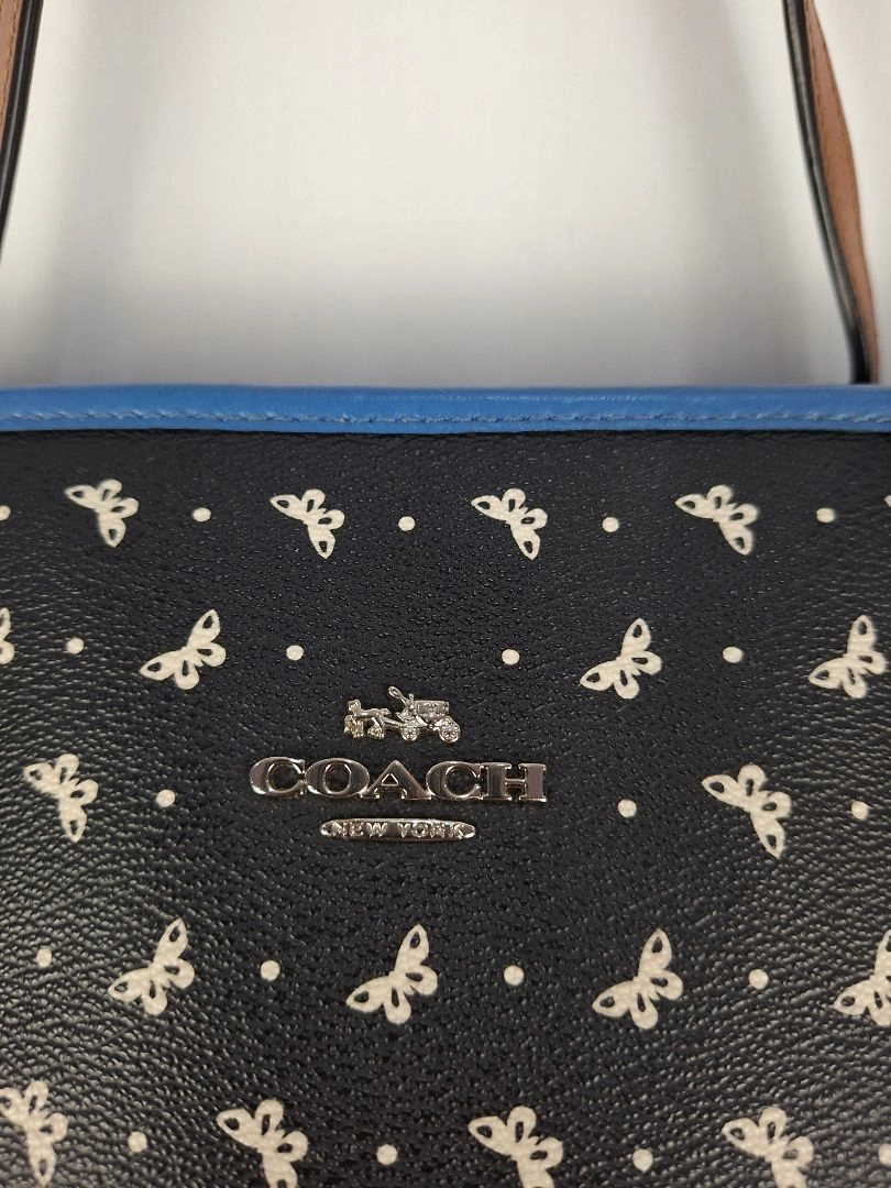 Coach Paisley Medium Trimmed Tote Bag