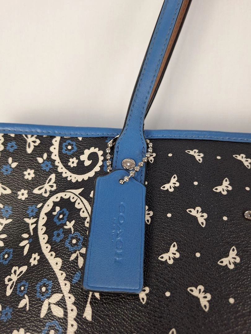 Coach Paisley Medium Trimmed Tote Bag
