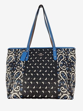 Coach Paisley Medium Trimmed Tote Bag