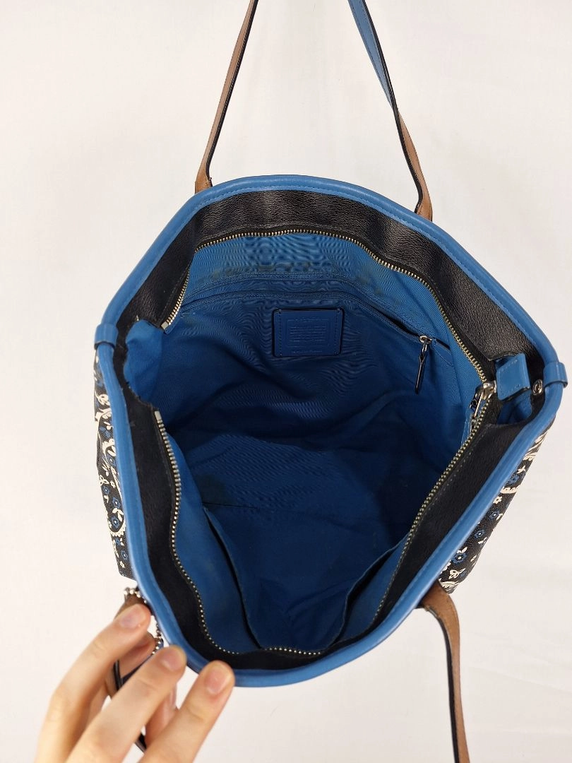 Coach Paisley Medium Trimmed Tote Bag