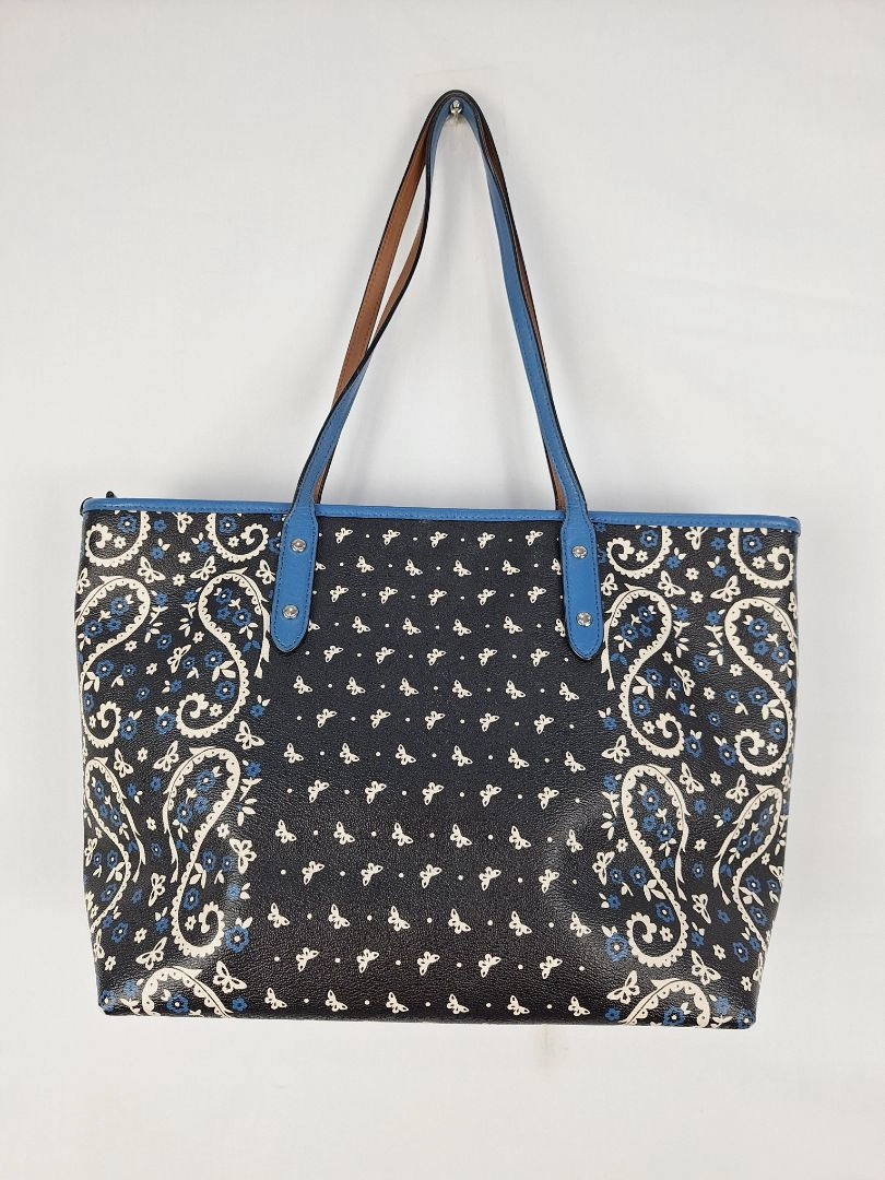 Coach Paisley Medium Trimmed Tote Bag
