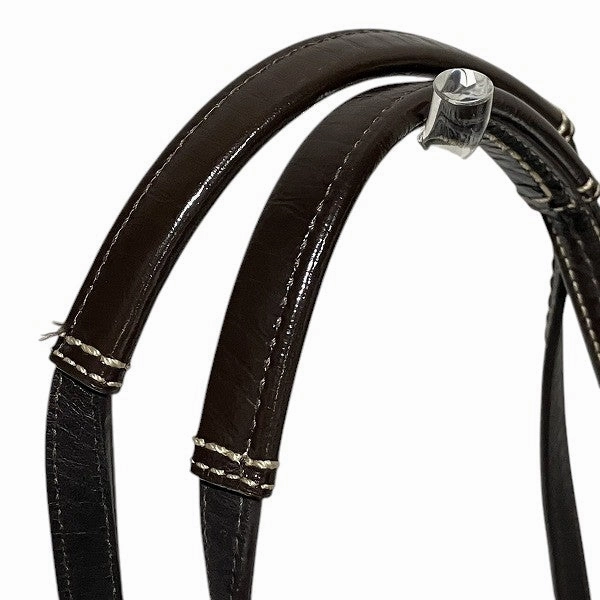 Coach Signature Canvas Leather Tote Bag