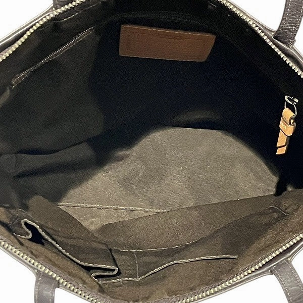 Coach Signature Canvas Leather Tote Bag