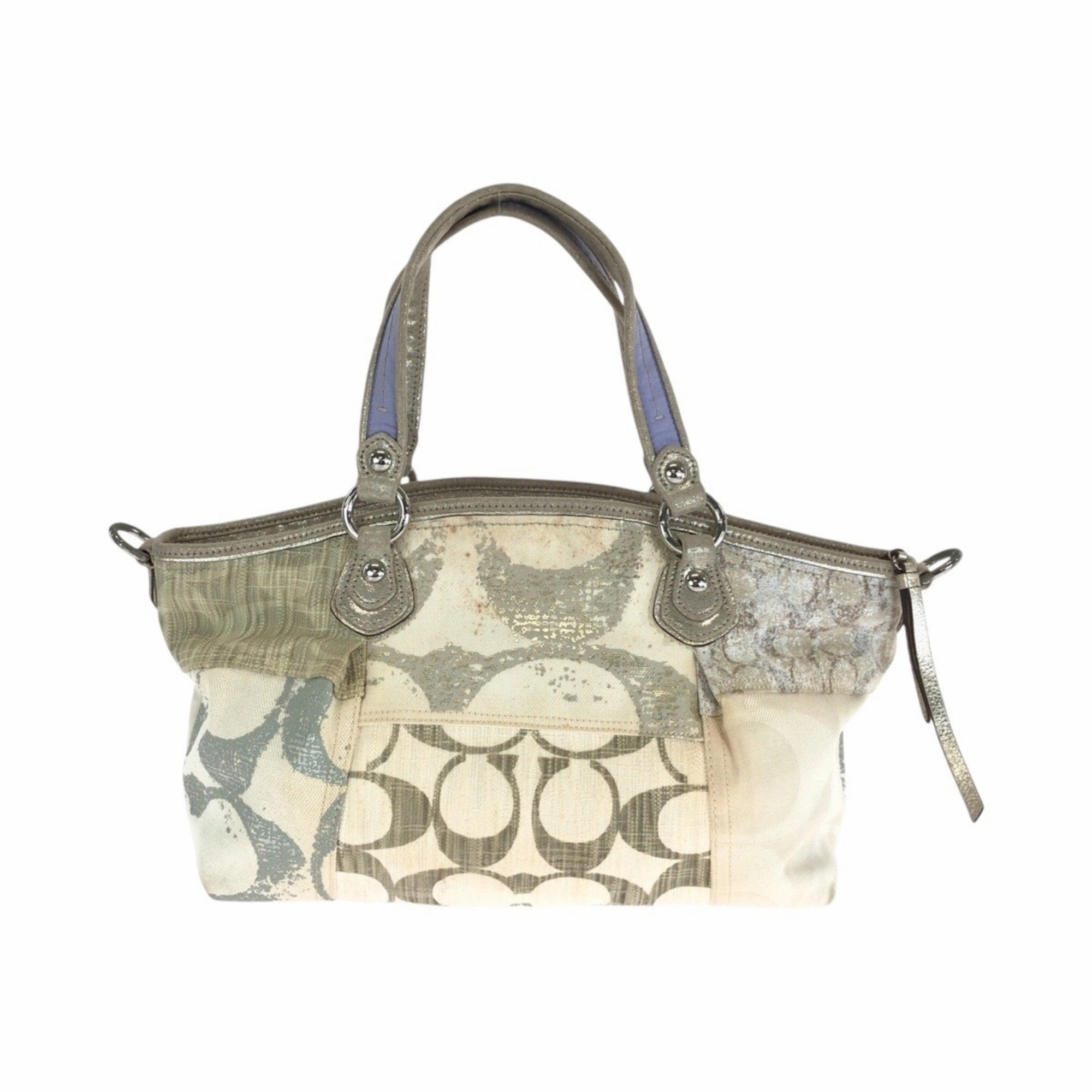 Coach Signature Line Handbag Tote Bag (Pre-Owned)