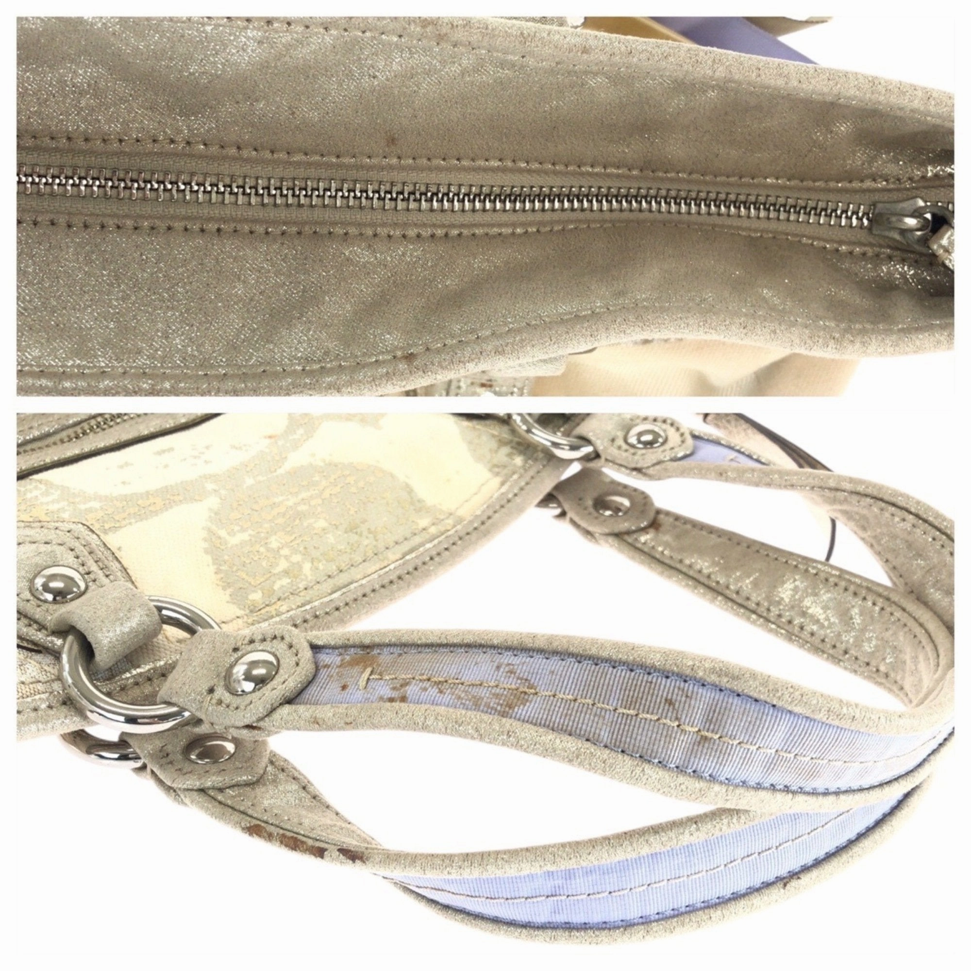 Coach Signature Line Handbag Tote Bag (Pre-Owned)