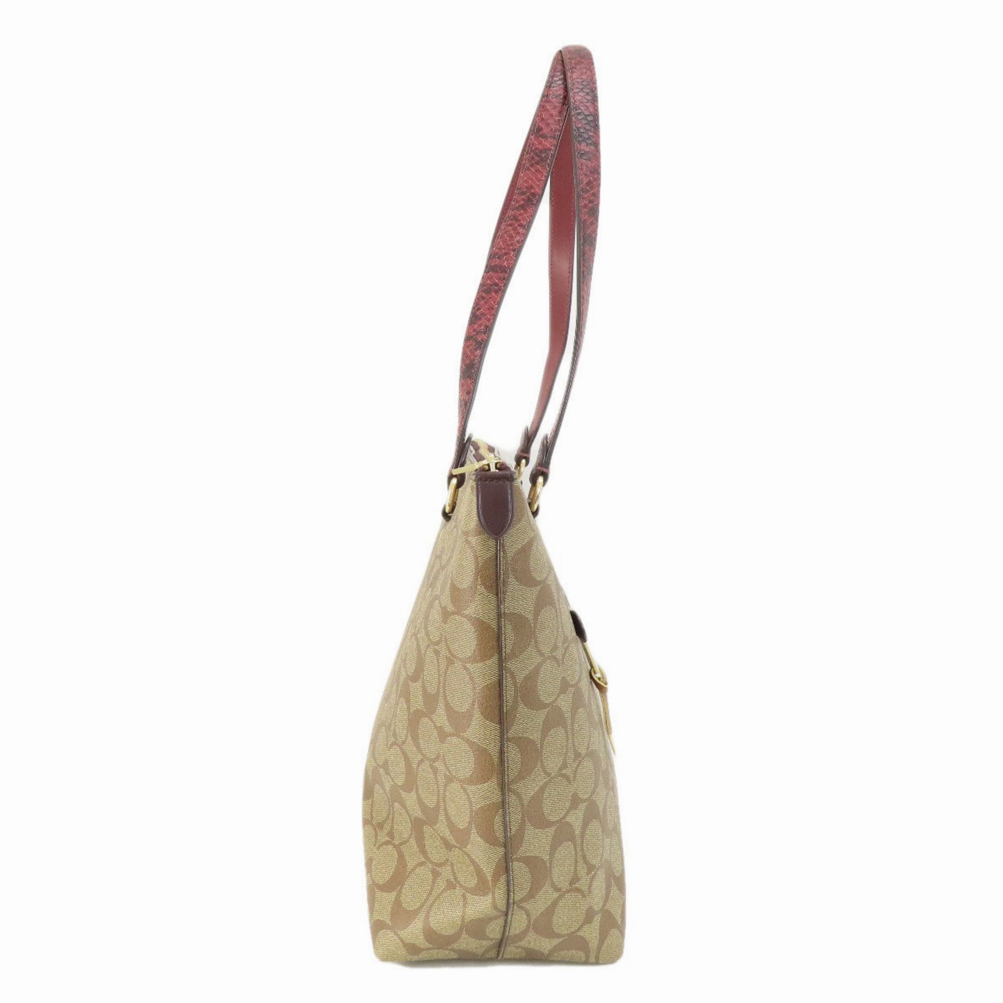 Coach Signature  Signature Line Tote Bag (Pre-Owned)