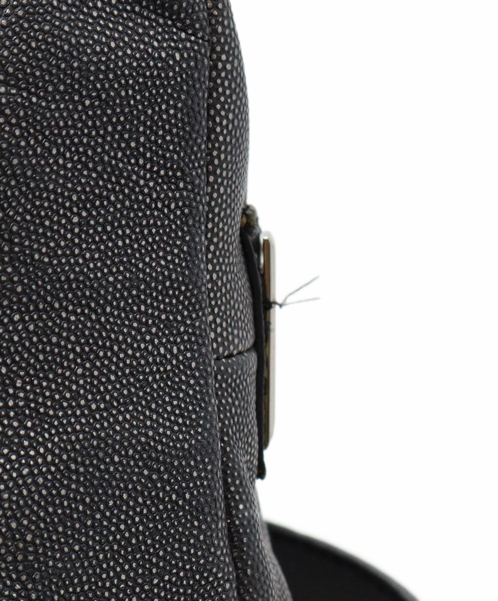 Cole Haan Pewter Leather Shoulder Bag