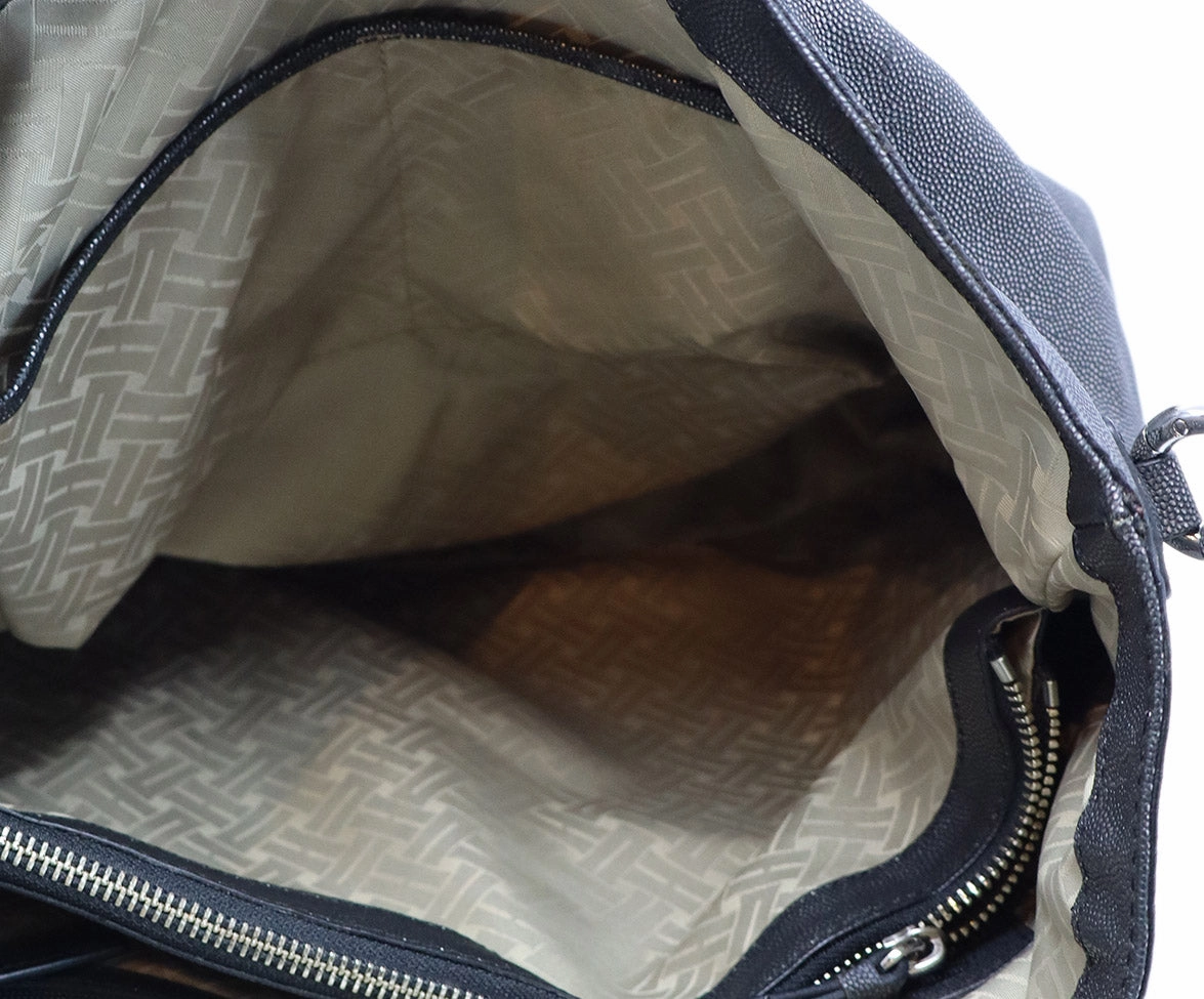 Cole Haan Pewter Leather Shoulder Bag