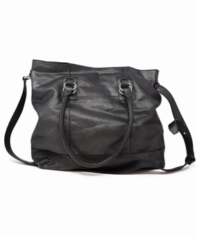 Cole Haan Pewter Leather Shoulder Bag